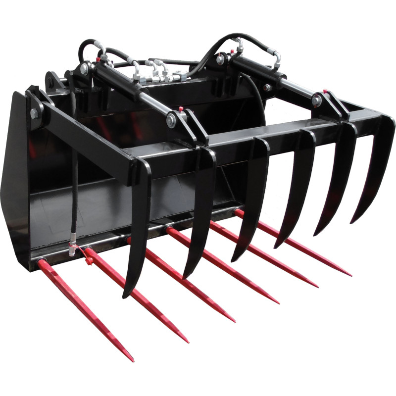 manure fork with two actuators manure fork with two actuators
