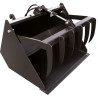 bucket with grapple one actuator