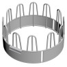 Cattle feeder round zinc plated
