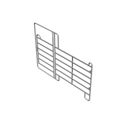 Fence panel with gate zinc...