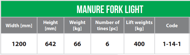 manure fork light version